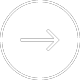 white forward arrow with white circular border.